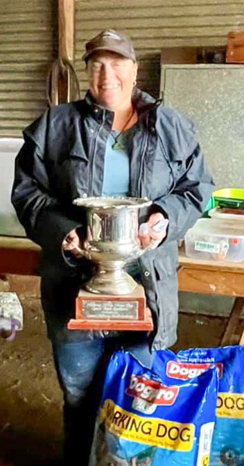 Open Utility Winner Tanya Debijl with Daleview Wally.