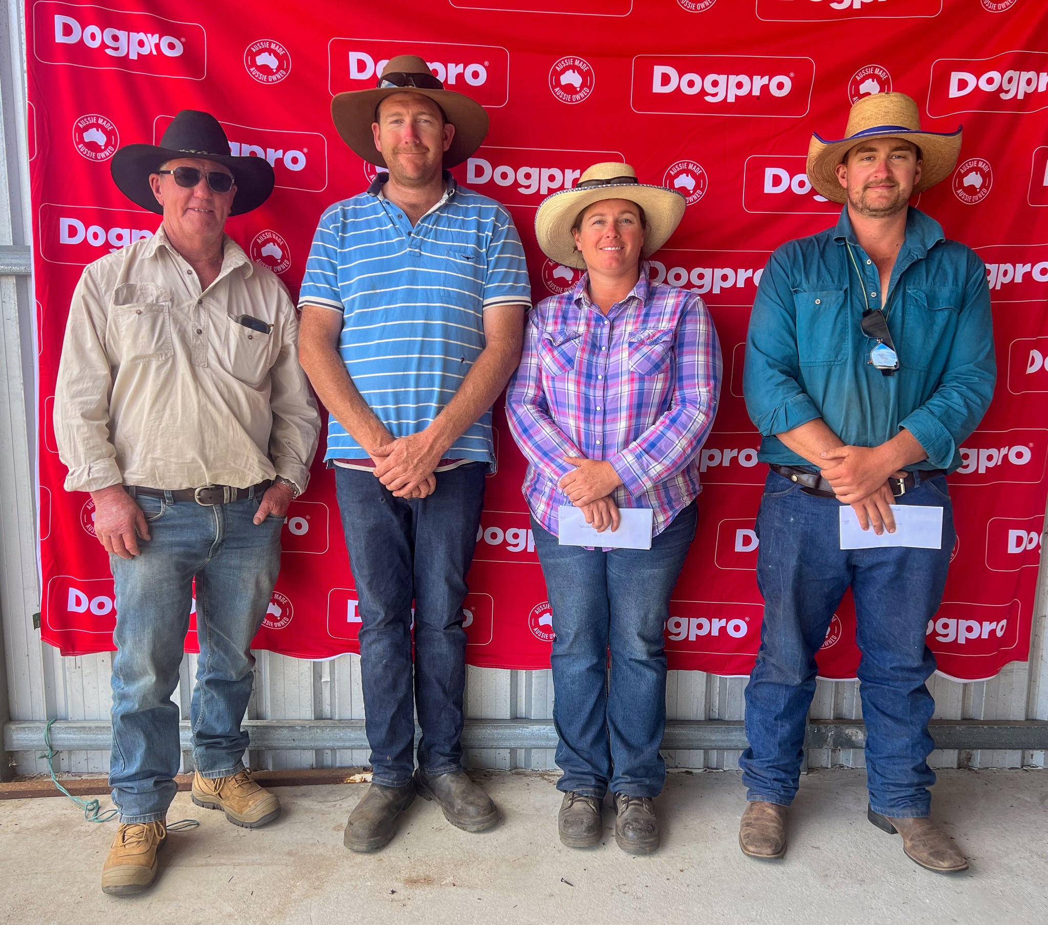 Novice Yard - Neil Kristiansen (Badgingara Maggier 3rd & Badgingarra Oscar =4th), Hayden Harries (Marionvale Penny = 4th), Shelby Harries (Clair 2nd & Just Ali =4th), Fraser Gordon (Thorpe 1st).