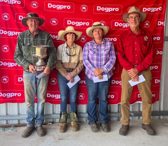 Open Utility - Ken Atherton (Ramulam Charlie 1st & Ramulam Fella 2nd), Nan Lloyd (Kumbark Lexie 3rd), Shelby Harries (Just Ali 4th), Gordon Curtis (Binnaburra Marvin 5th).