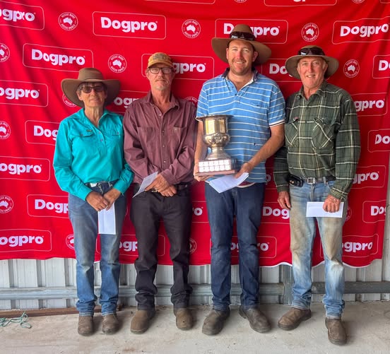 Open Yard - Karyn Buller (Boonining Turbo =4th), Jason Crockford (Buntall Bull 3rd), Hayden Harries (Just Buster 1st & Just Coke =4th), Ken Atherton (Ramulam Charlie 2nd).