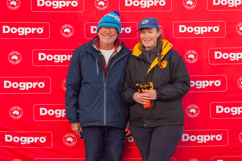 Encourage - Leigh-Ayn Absolom (Binnaburra Jimmy) also Bronwyn Pollitt (Darcy), presented by President Rod Forsyth.